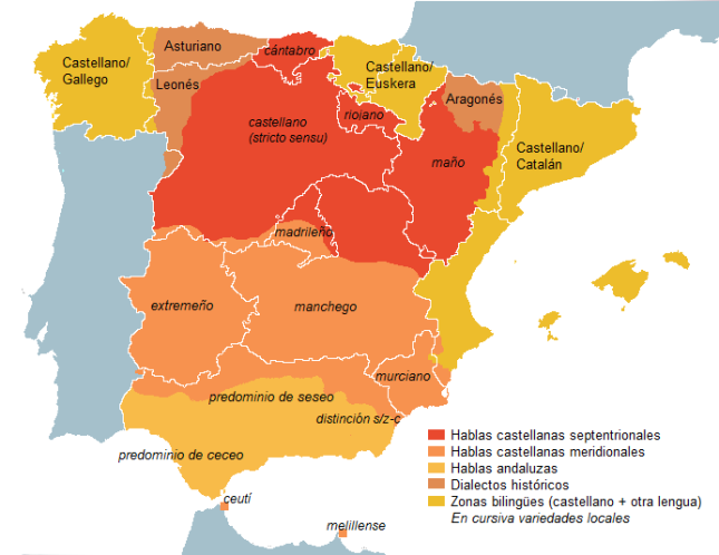 Variedades del español peninsular en la actualidad – Corpus Cuenta